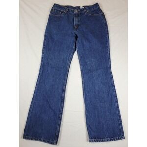 Levis 517 Bootcut Jeans Low Rise Medium Wash Blue Denim 13 JR M Vintage 517-4837